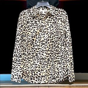 Nordstrom 1901 Leopard Print Blouse